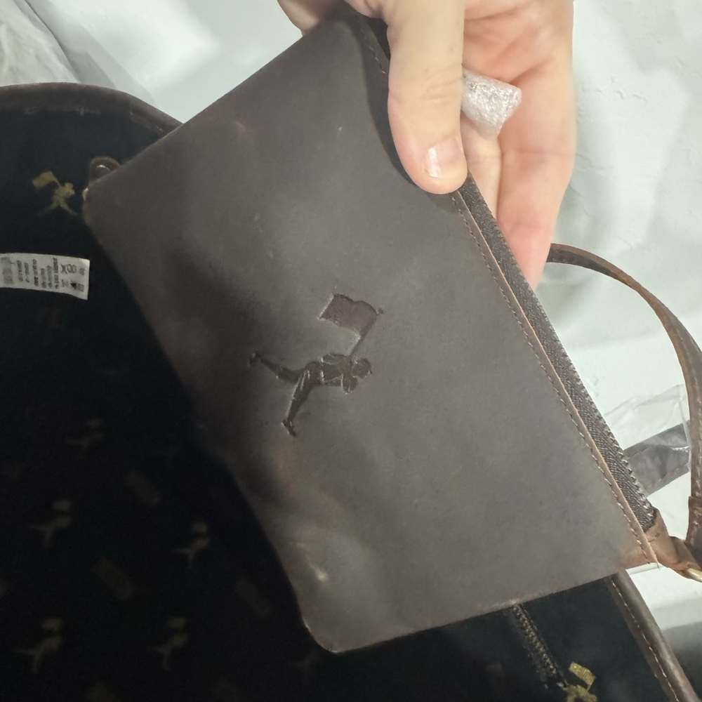 Chic Brown Leather Tote Bag - Picture 4 of 5